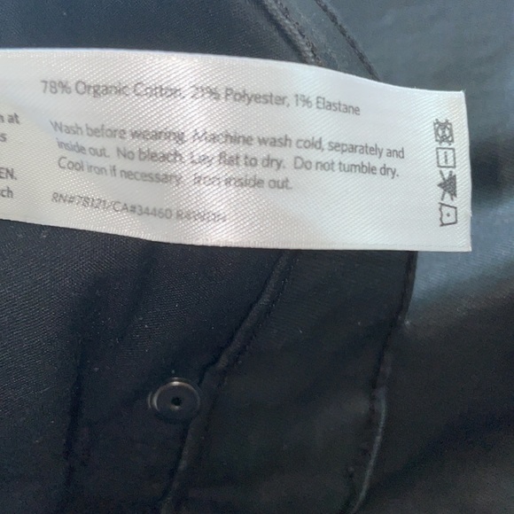 Eileen Fisher Faux Leather Black size M 12 Pant Like Brand New - Picture 9 of 13